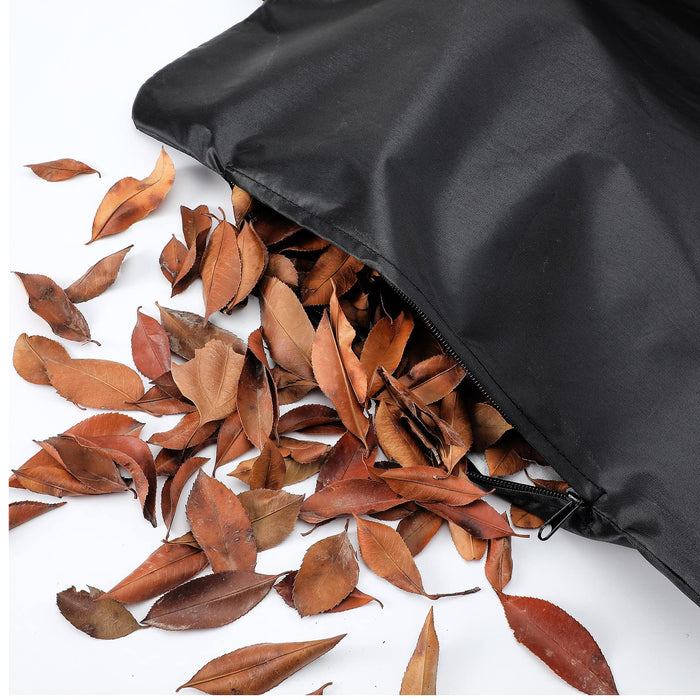 2 Pieces Universal Leaf Vacuum Blower Bag Leaf Blower Vacuum Zippered Bottom Dump Bag Leaf Blower Replacement Bag with Shoulder Strap for Vacuum Leaf Blowers and Ultra Blower Rakes