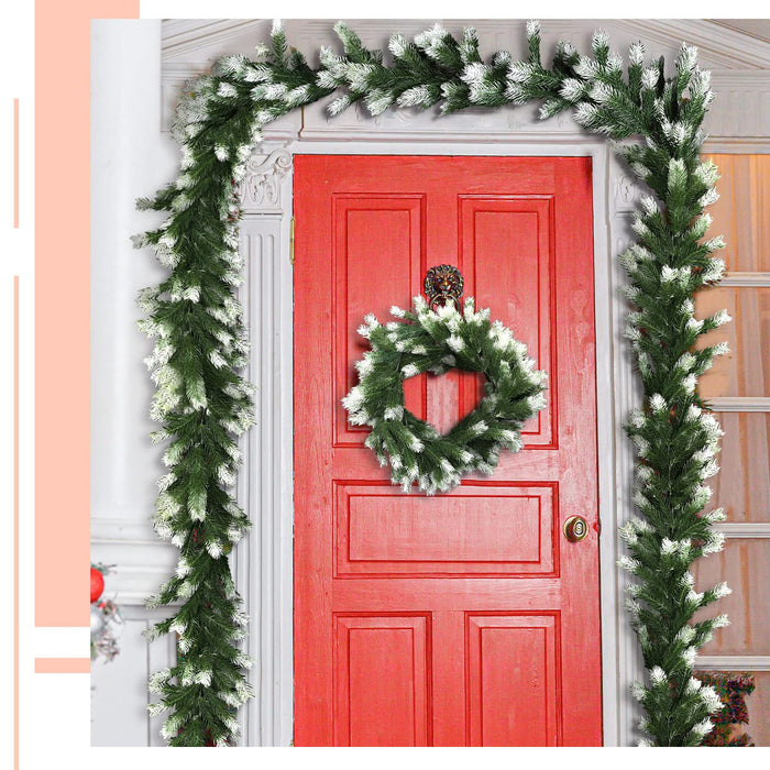  Fomlily Red Berry Pine Garland Christmas Decoration