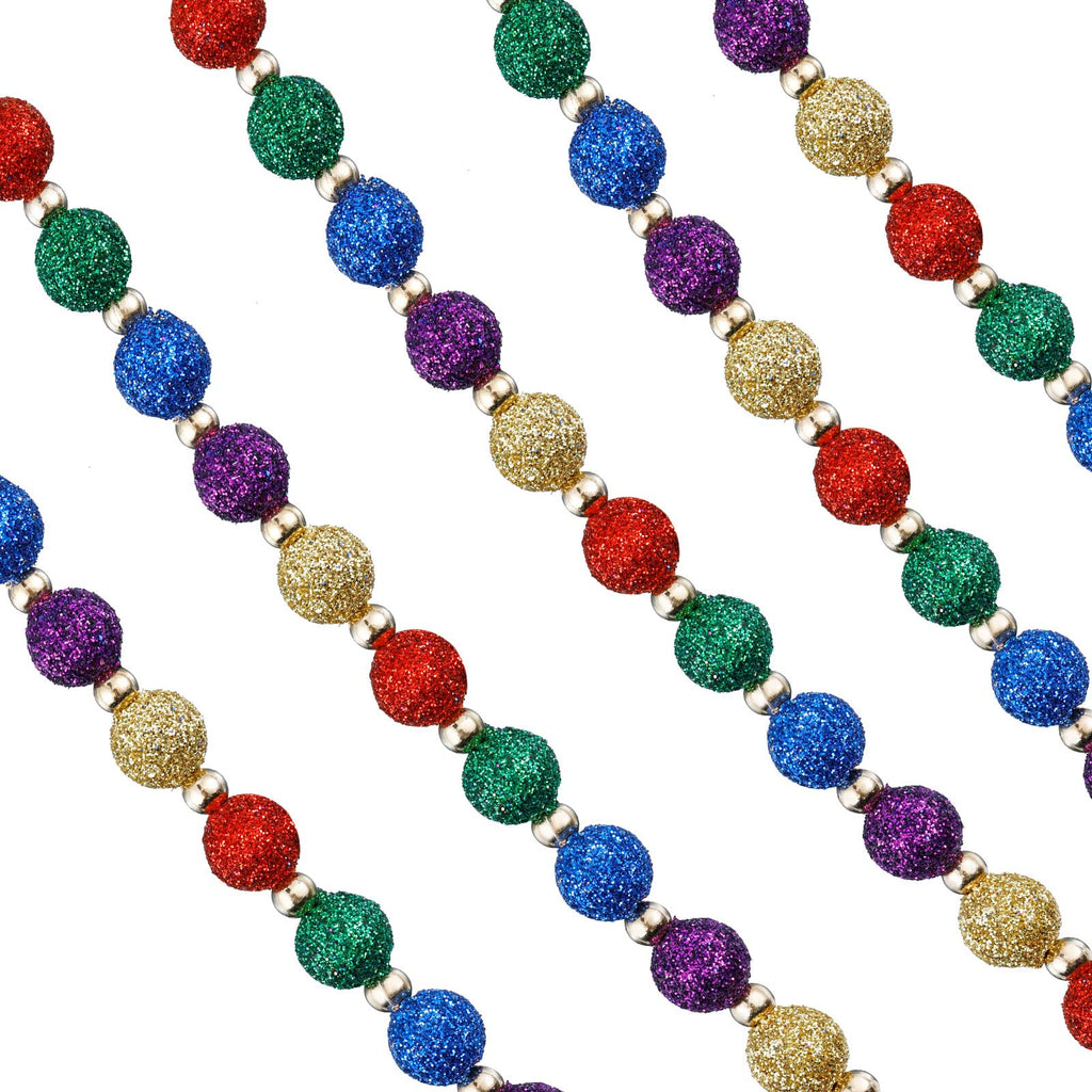 1pc 3' Bead Garland Red/Green/Gold