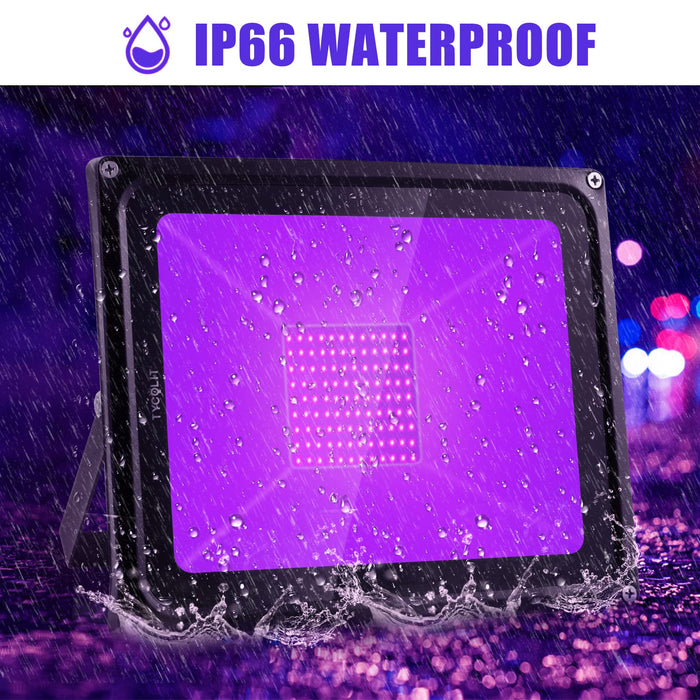 GLW Blacklight, LED 60W Black Light Flood Light IP66-Waterproof