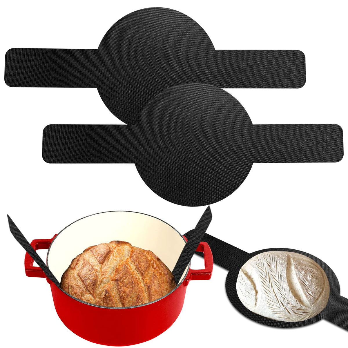 Premium Non Stick Reusable Round Silicone Baking Mat Set Of 2 Diameter —  CHIMIYA