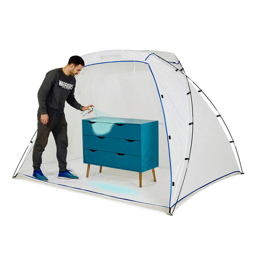 TODOKI Large Spray Paint Tent - Indoor & Outdoor Paint Booth Shelter for  Large DIY Painting Projects, with Built-in Floor & Mesh Screen Contain