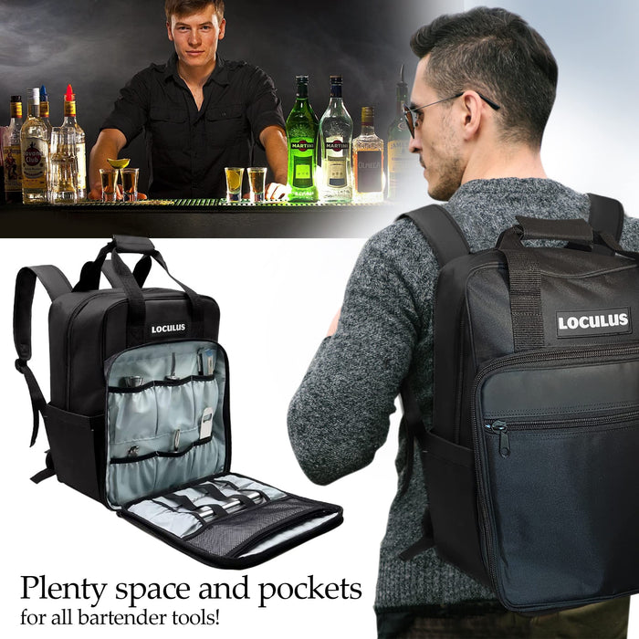  TEAVAS Travel Bartender Bag - Bar & Wine Tools