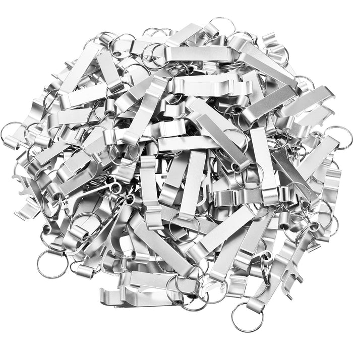 150 Pieces Metal Bottle Opener Split Key Ring Chain Keychain Bulk Alum —  CHIMIYA