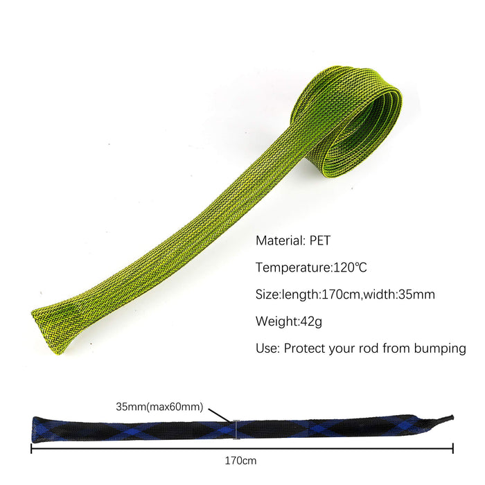 12Pcs Rod Sock Fishing Rod Sleeve Rod Cover Braided Mesh Rod Protector —  CHIMIYA