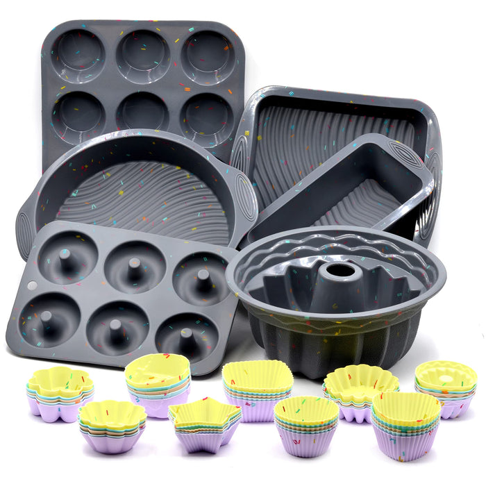 51PCS Silicone Bakeware Set Silicone Cake Molds Set For Baking, Includ —  CHIMIYA