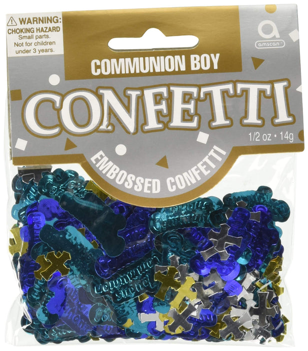 Amscan "Joyous Communion" Embossed Confetti | Party Supply, 12 Ct.