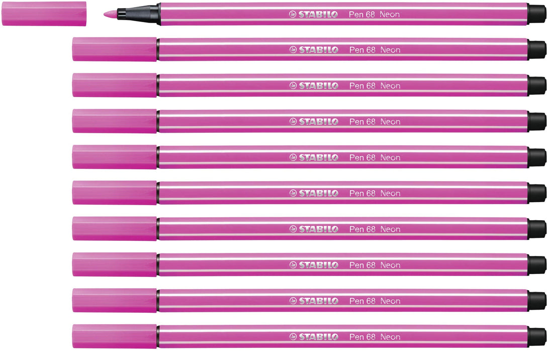 Premium felt-tip pen STABILO Pen 68 brush - box of 30 ARTY