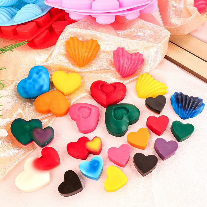 1pc/2pcs, Heart Chocolate Molds, Silicone Love Candy Molds 10 Different  Heart Shapes Mold, Valentine's Day Love Mold Baking Mould, Mini Gummy Mold  For