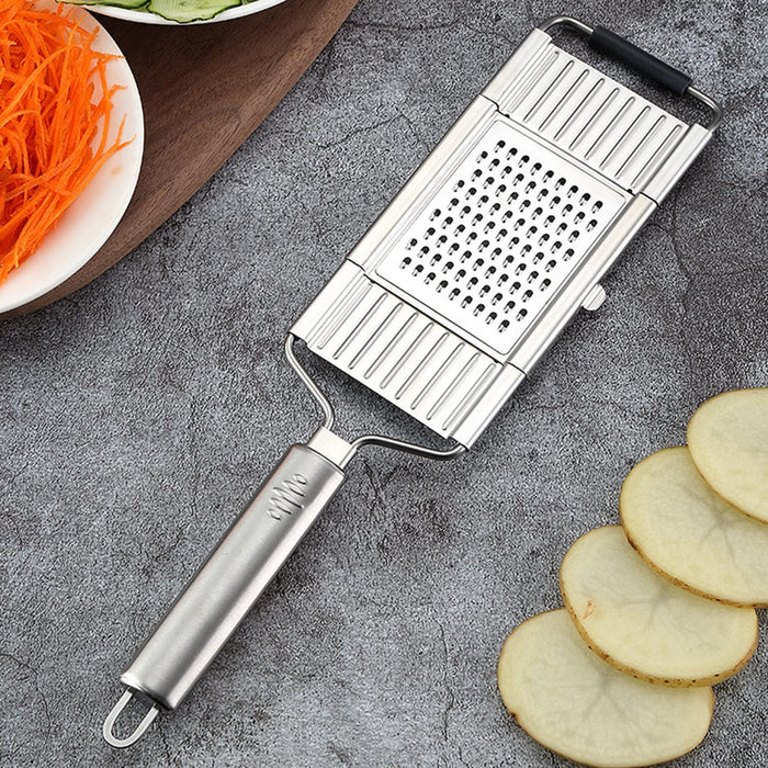 MiHerom Adjustable Mandoline Slicer for Kitchen,Handheld Cheese Grater,Lemon Zester, Handheld Cabbage Shredder,Cutter