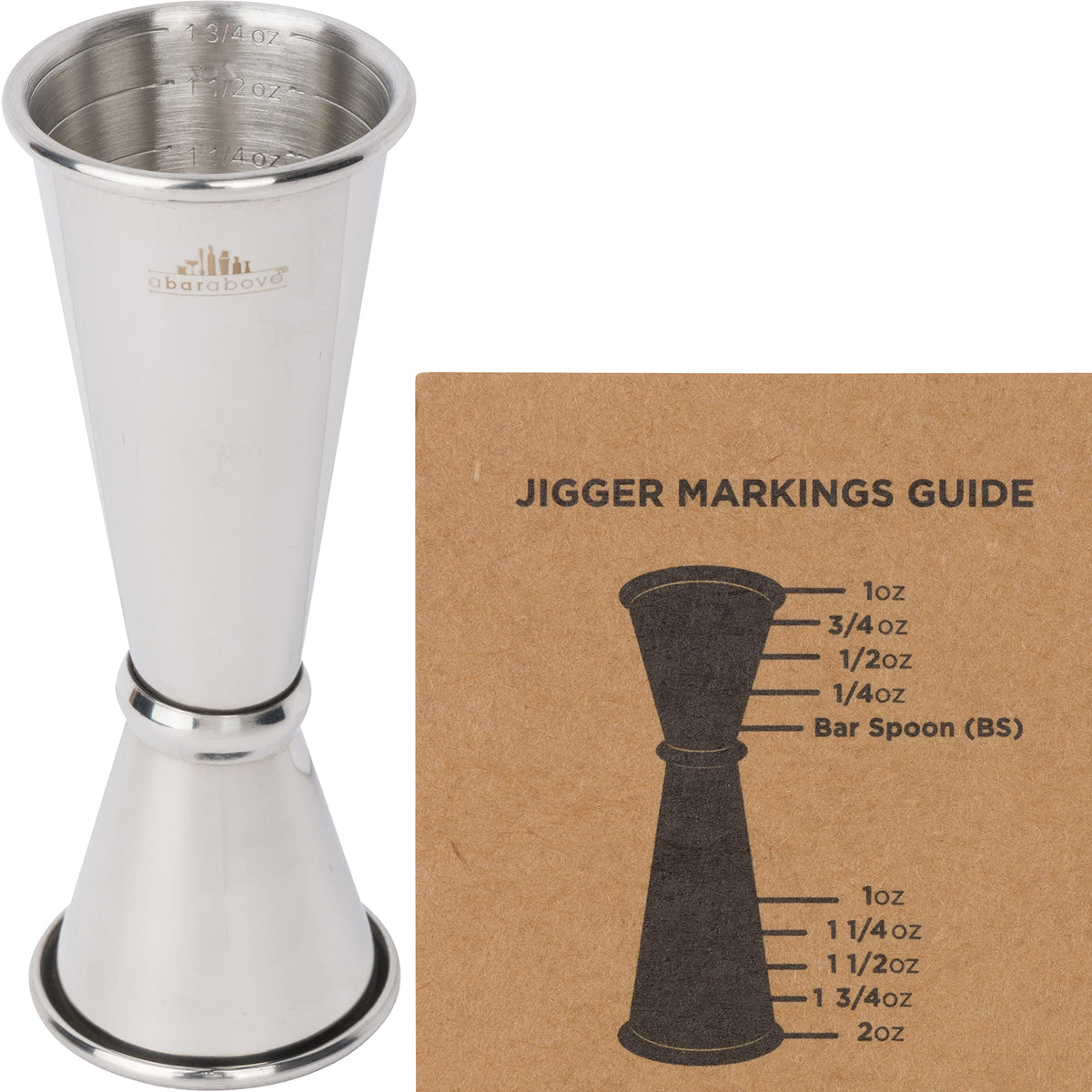 Vankcp Double Jigger Cocktail Jiggers Barware Alcohol Measuring Tool,1 —  CHIMIYA