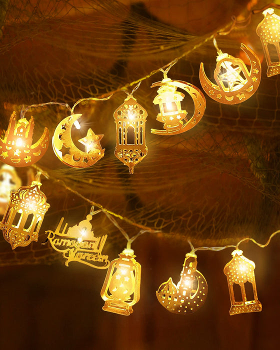 Ramadan Decoration Festival Wooden Moon Star Lights Deco Bedroom Ramadan  2023