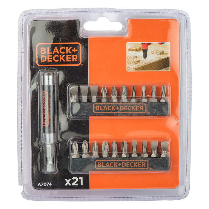 BLACK+DECKER B/DA7074 Screwdriver Set - 21 Piece — CHIMIYA