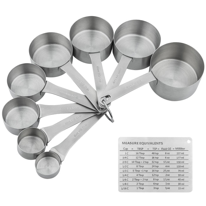 1/8 Cup (2 Tbsp | 30 ml | 30 cc | 1 oz) Measuring Cup, Stainless Steel  Measuring Cups, Metal Measuring Cup, Kitchen Gadgets for Cooking