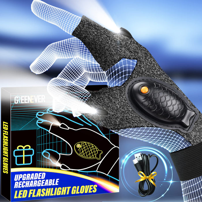 Rechargeable LED Flashlight Gloves s for Men - Christmas Stocking Stuf —  CHIMIYA