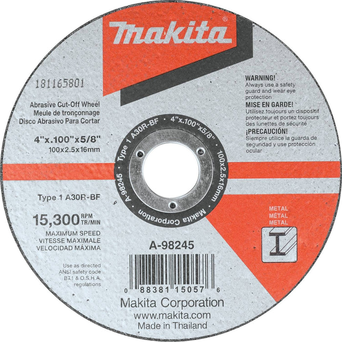 Makita A98245 4 x 332 x 58 utoff Wheel in Metal