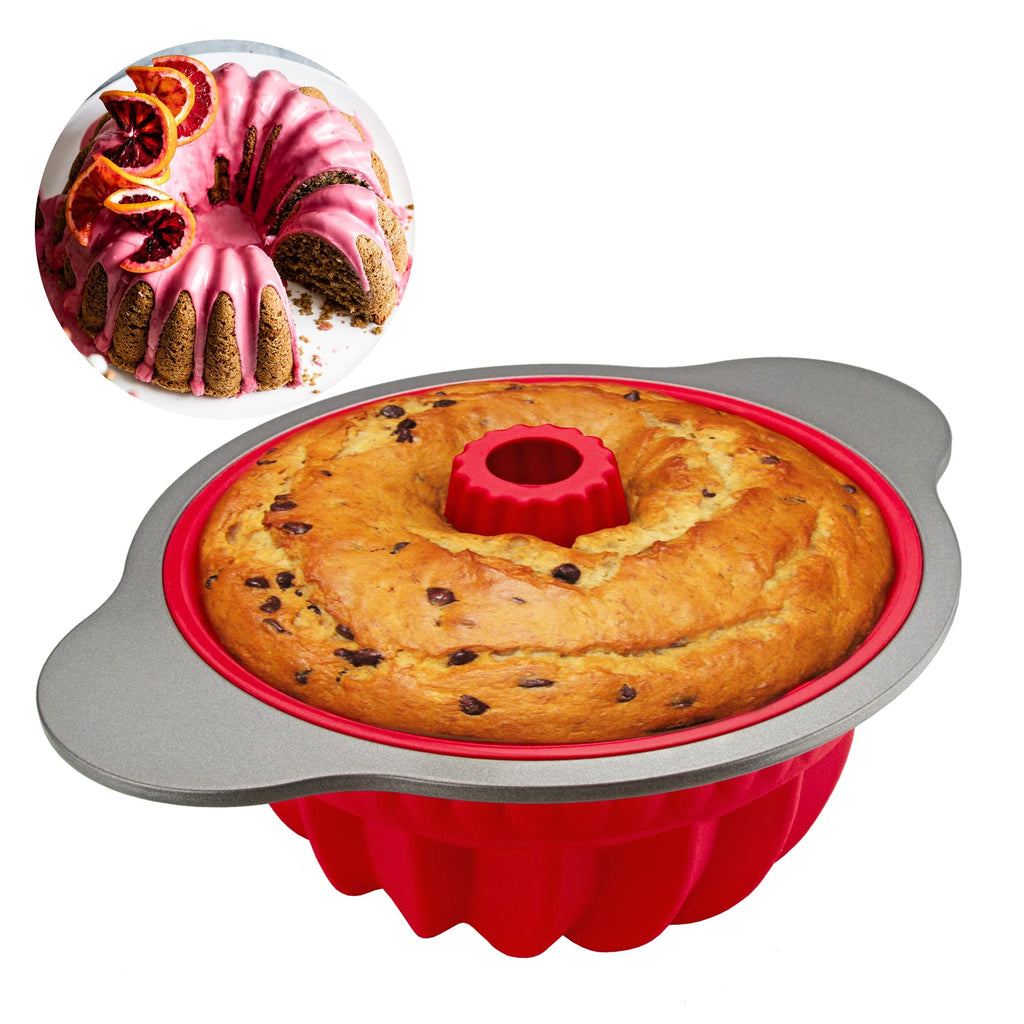 Silicone Baking Pans Set. 3 PCS Professional Silicone Non-Stick Baking Cake  Pans Set by Boxiki Kitchen. Includes Silicone Round Cake Pan, Square Cake
