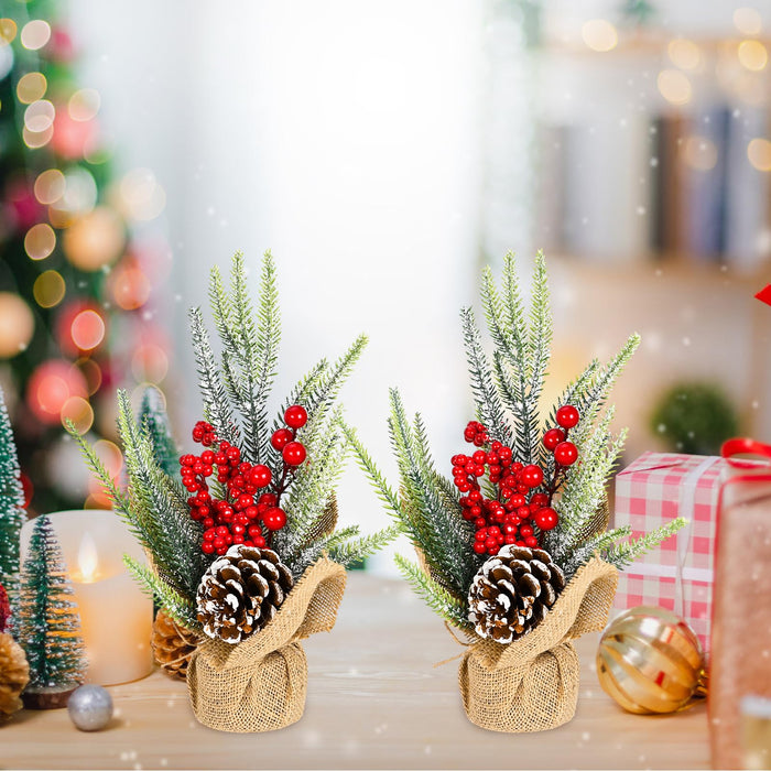 Mini Christmas Tree,22 Artificial Small Christmas Pine Tree,Tabletop —  CHIMIYA