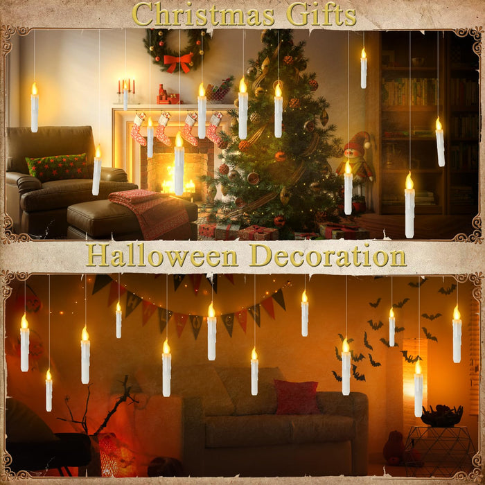 Omebywv Halloween Decorations, 12 Pcs Floating Candles With Wand, Magi —  CHIMIYA