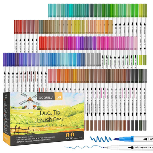 sunacme Art Supplier Dual Brush Markers Pen 110 Artist Coloring