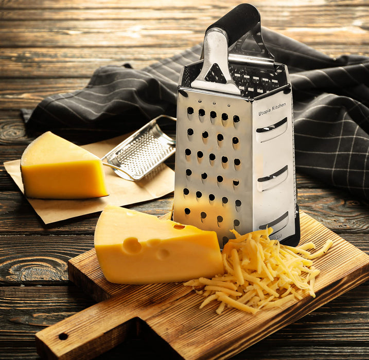 Utopia Kitchen - Cheese Grater & Shredder - Stainless Steel - 6 Sided —  CHIMIYA
