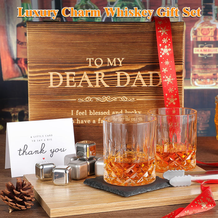 Whiskey Gifts for Dad, Gift from Daughter Son for Fathers Day, Birthday  Gifts for Dad, Cool Dad Gifts for Christmas, Anniversary, Stocking Stuffers