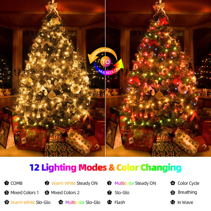 Marchpower Christmas Tree Lights Color Changing, 11 Modes