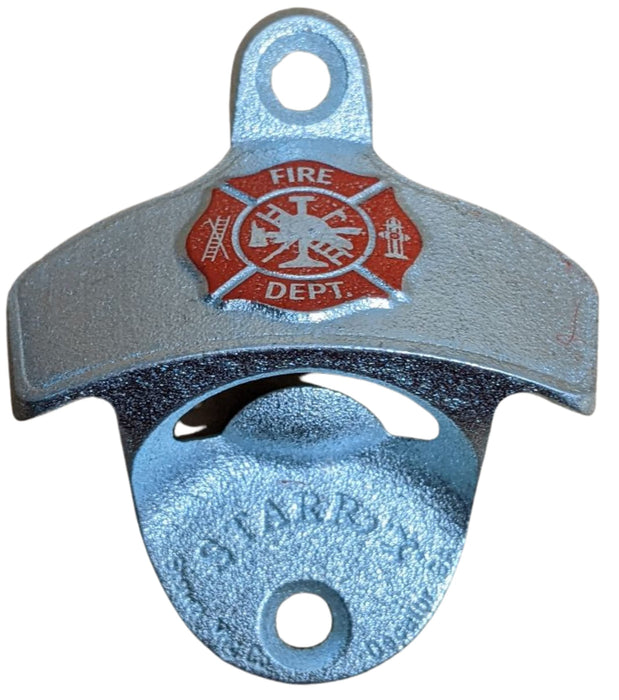Fireman's Cross Shield Zinc Aluminum STARR 'X' Stationary Bottle Opener