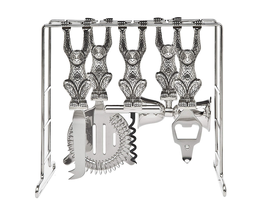 Godinger Monkey Barware Bar Tool Set - 6 Piece Set