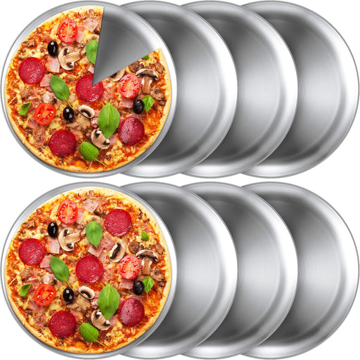 Velaze Pizza Pan 12 Inch,4 Pack Stainless Steel Pizza Tray