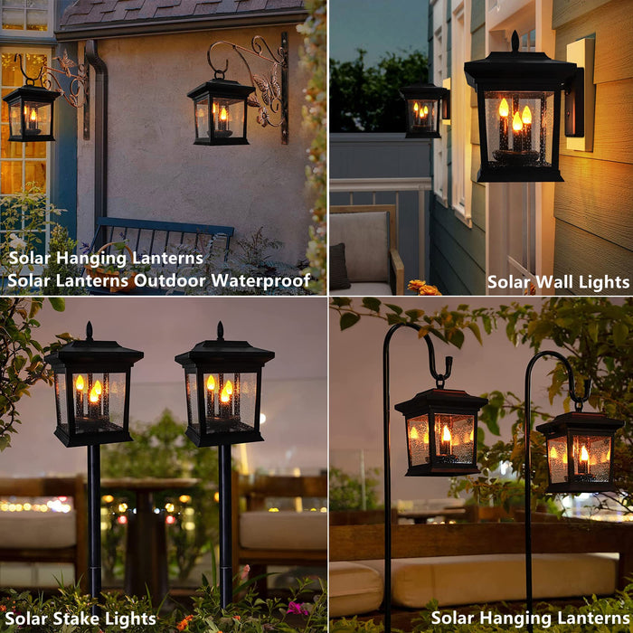 Beautyard Outdoor Solar Lanterns Decorations Candles Lanterns Flickeri —  CHIMIYA
