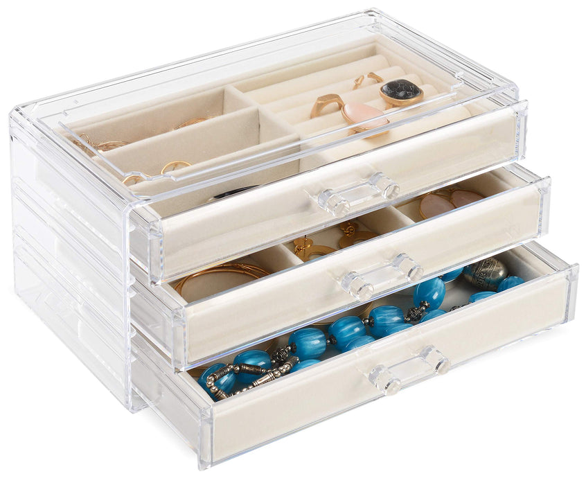 Acrylic Jewelry Organizer Box by Tranquil Abode