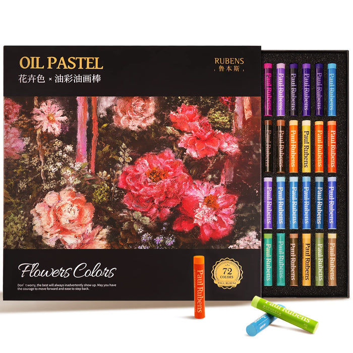 Paul Rubens Oil Pastels, 72 Floral Colors Artist Soft Oil Pastel Set V —  CHIMIYA