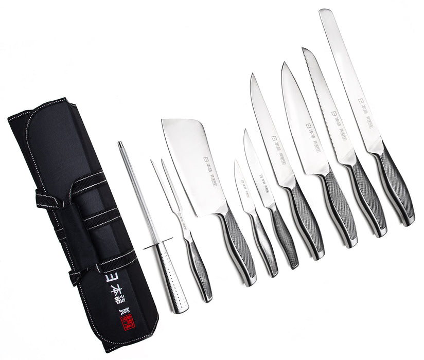 Professional Chef Knife Set With Carrying Case 