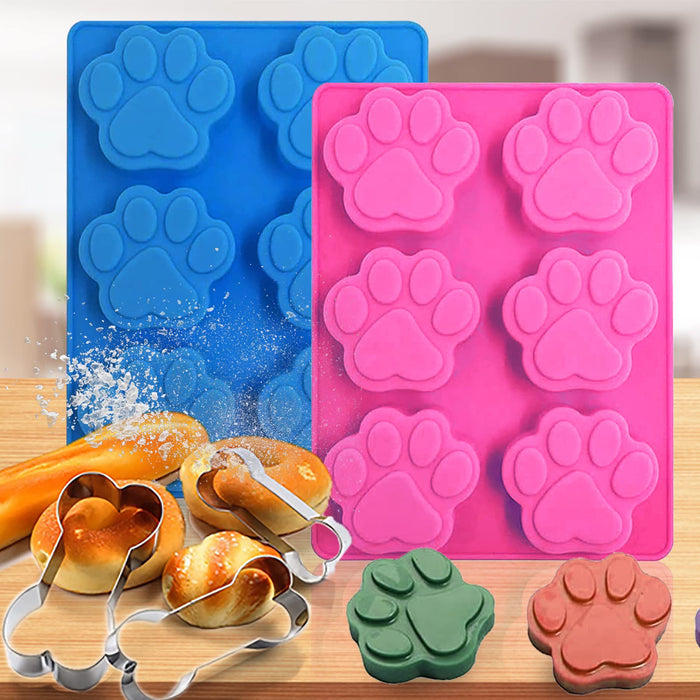 Paw Shaped Cake Pans Silicone Mould Premium Non-stick Cat Paw
