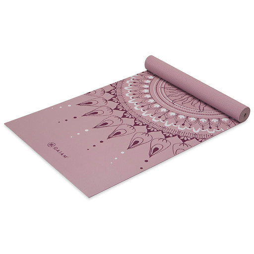 Gaiam Yoga Mat - Folding Travel Fitness & Exercise Mat - Foldable Yoga Mat  for All Types of Yoga, Pilates & Floor Workouts (68L x 24W x 2mm Thick)