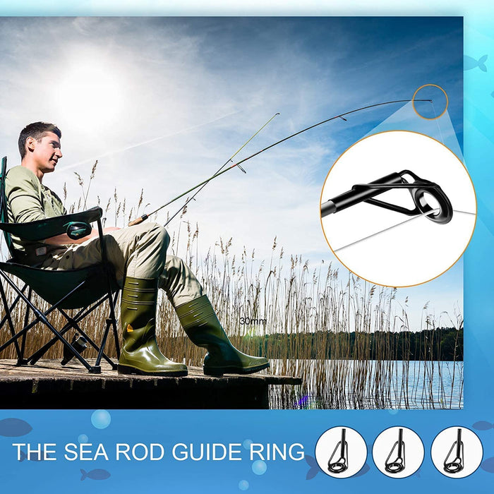 14 Sizes Fishing Rod Repair Kit Fishing Rod Guide Repair Kit Rod