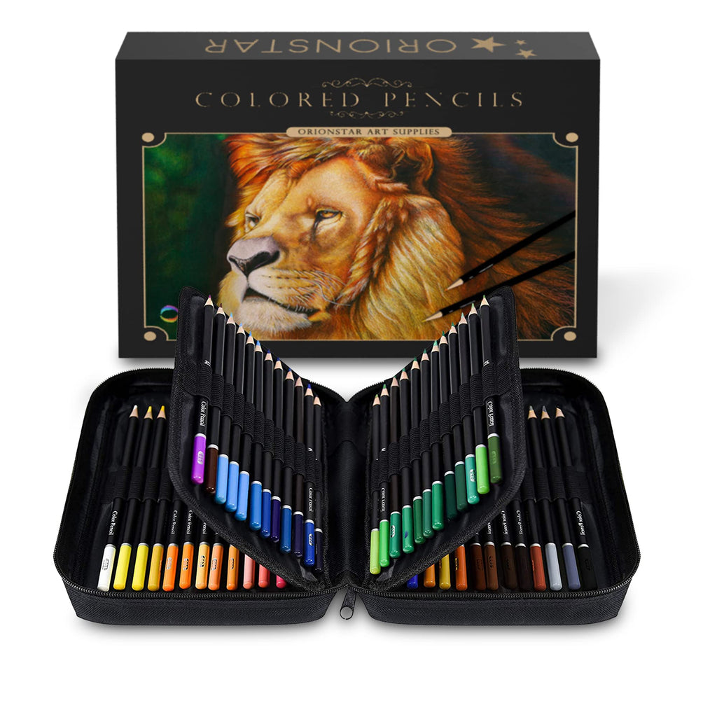 174 Colors Professional Colored Pencils, Shuttle Art Soft Core