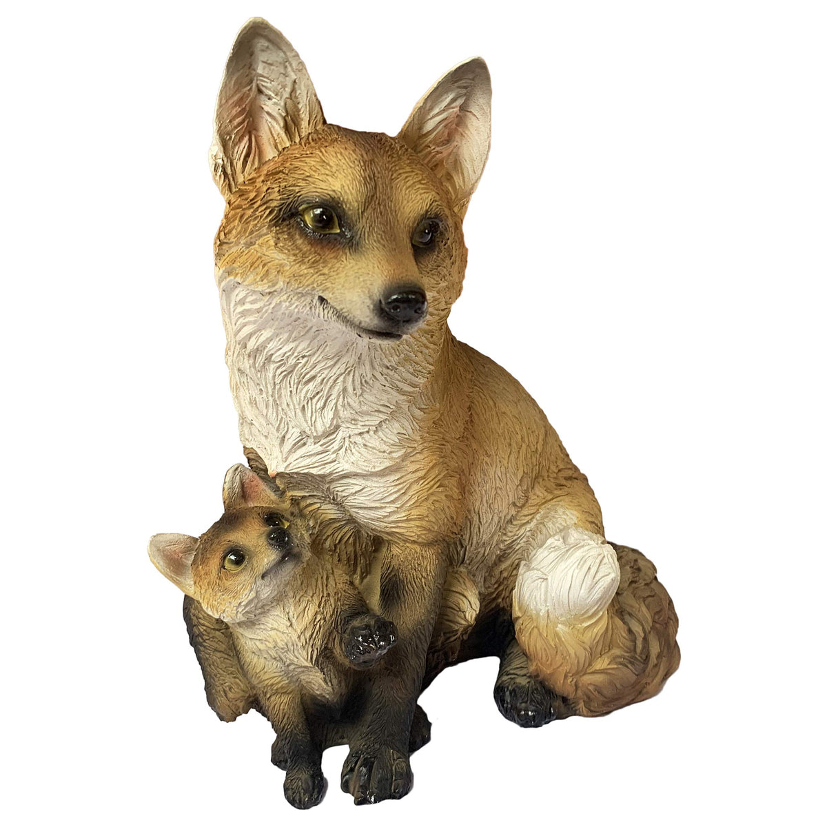 Fox Snuggling Sculpture