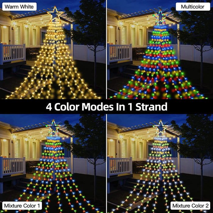 MZD8391 Christmas Decoration Lights 320 LED Color Changing Outdoor Star  String Lights Waterproof Wat…See more MZD8391 Christmas Decoration Lights  320