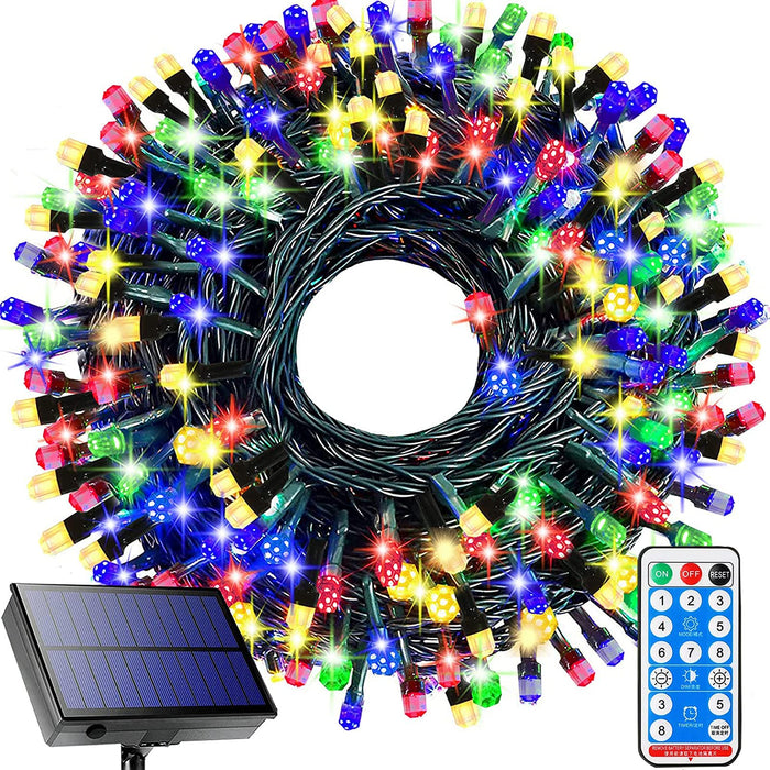 Ucutely Solar String Lights Outdoor,115 Ft 300 Led Solar Christmas Lights With Remote,8 Modes Waterproof Patio Lights For Christm