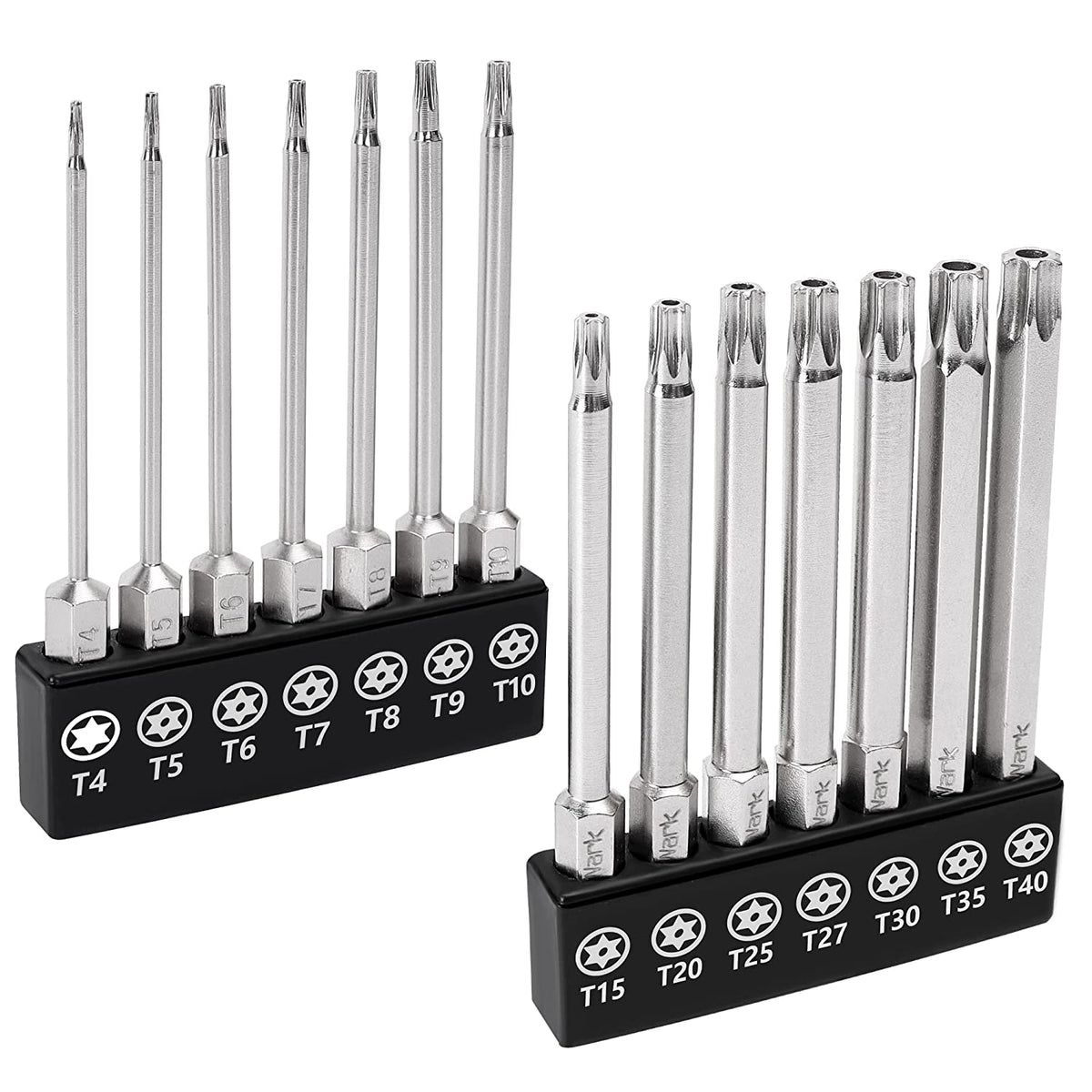 MulWark Allen Wrench Drill Bits Metric and SAE, 3 Long Magnetic Torx Bit  Set, 33 Piece
