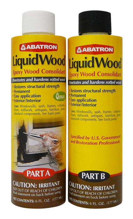Abatron LiquidWood Kit - 12 Ounce - 2-Part Structural Wood Epoxy