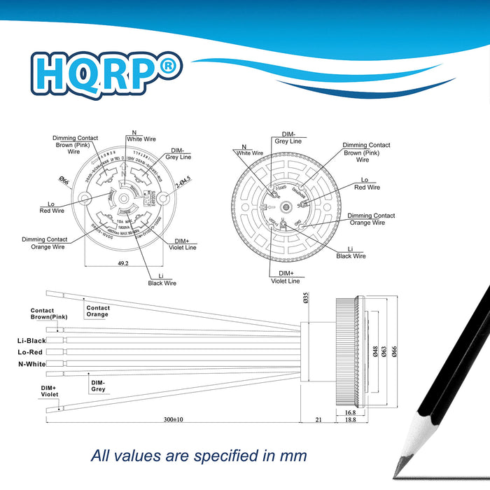 Hqrp 2 Pack Photocell Sensor 7 Wires