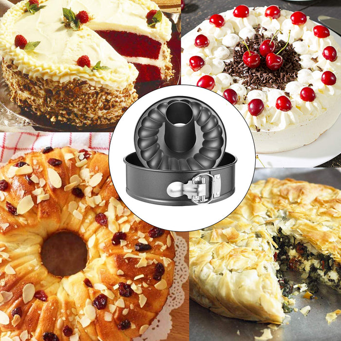 7 Inch Springform and Bundt Pans, Non-stick Cheesecake and Ice