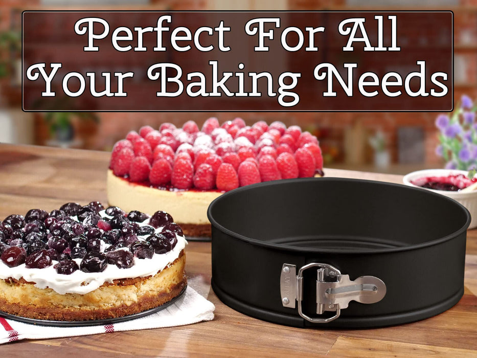 Zulay Premium Springform Pan 9 Inch Nonstick - Cheesecake Pan With  Removable Bottom - No Need For Parchment Paper - Spring Form For Baking 