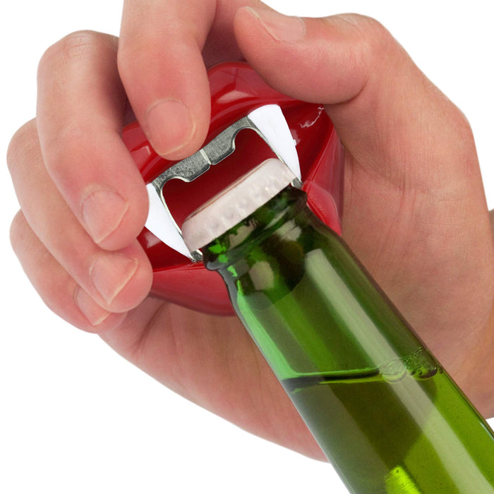 Barbuzzo Vampire Bottle Opener - Vampire Teeth Cap Opener - Dracula Lid Removing Device - Enjoy Cold Beverages using this Handy