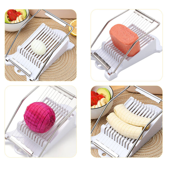 Cheese Luncheon Meat Slicer Stainless Steel Wires Cuts 10 Slices