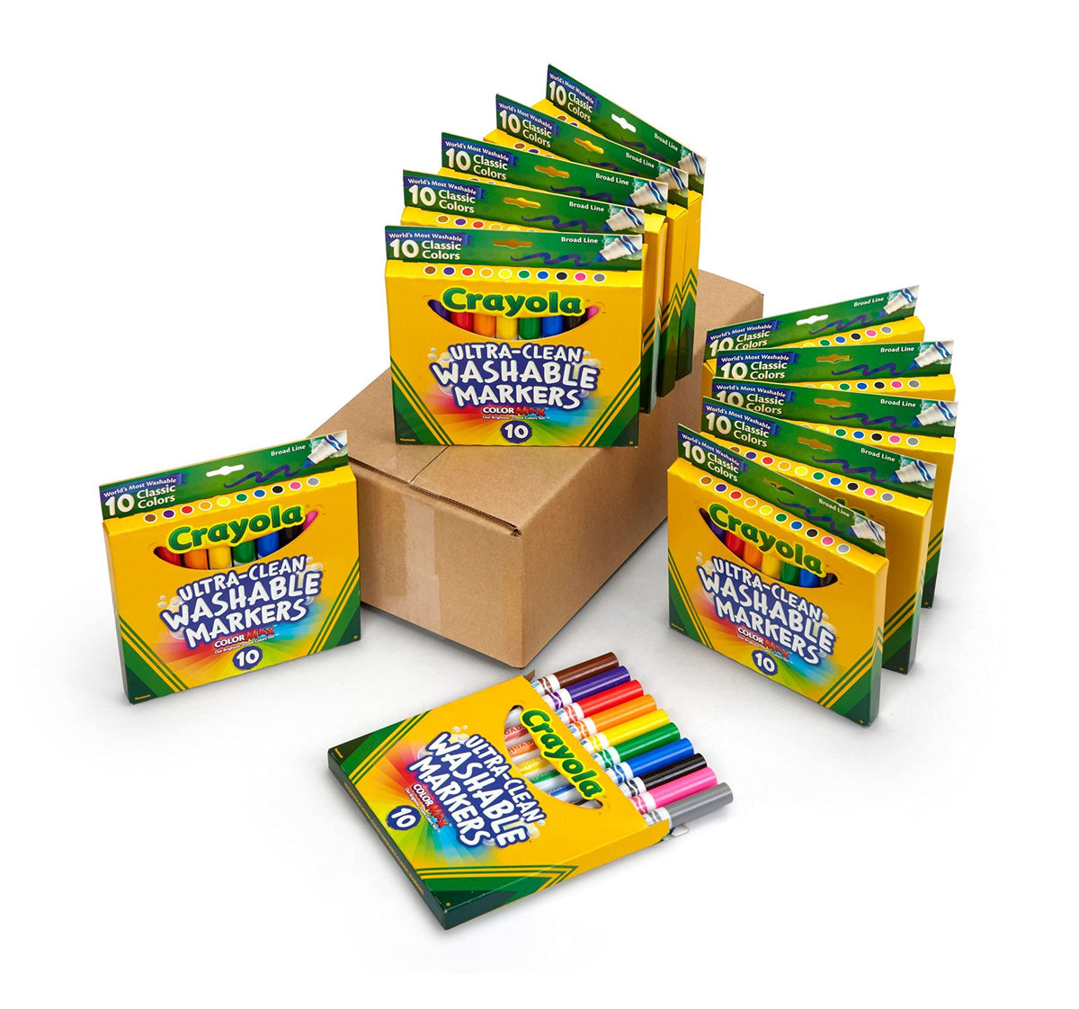Color Swell Washable Markers Bulk 36 Pack, 8 markers per pack, 288 total  markers