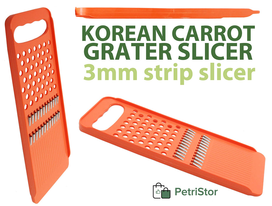 Julienne and Korean Carrot Salad Grater - Kitchen Hand Vegetable Grater -  Carrot Plastic Shredder